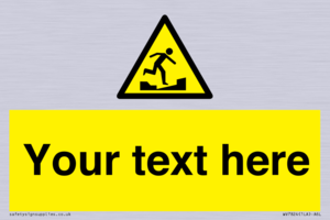 Custom warning uneven surface